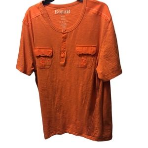 REQUEST Men's Orange Tee Shirts Size 2XL (runs small)